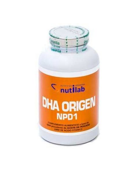 DHA Origen NPD1 Nutilab  - 60 cápsulas