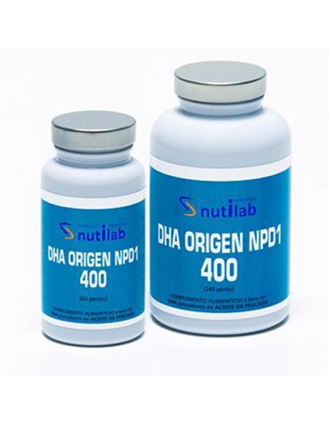DHA Origen NPD1 400 mg. Nutilab  - 240 perlas