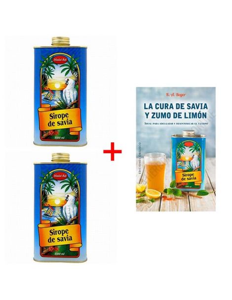 Pack de 2 Sirope de Savia Neera Madal Bal + Libro - 1000 ml.