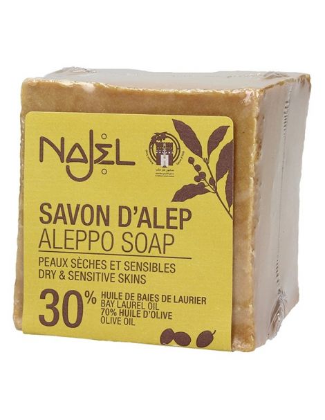 Jabón de Alepo 30% Najel - pastilla de 170 gramos