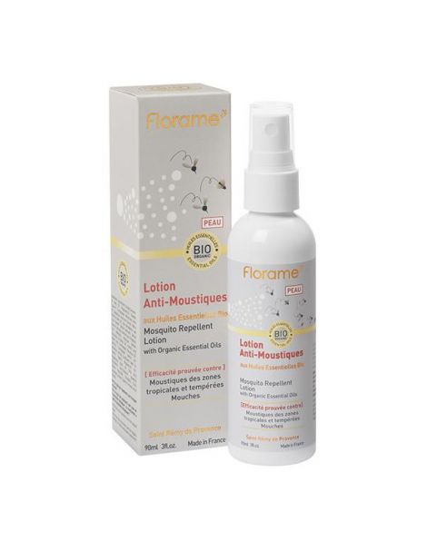 Loción Antimosquitos para la Piel Florame - 90 ml.