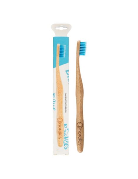 Cepillo Dental Adultos Bambú Azul Nordics