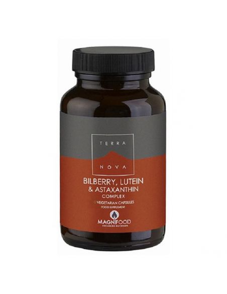 Apoyo Ocular (Mirtilo, Luteína y Astaxantina) Terranova - 50 cápsulas
