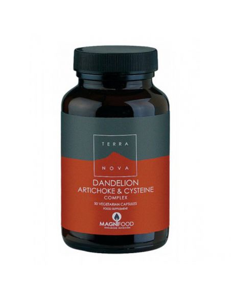 Diente de León, Alcachofera y Cisteína Complex Terranova - 50 cápsulas