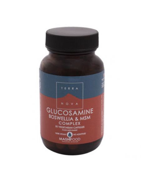 Glucosamina, Boswelia y MSM Complex Terranova - 100 cápsulas