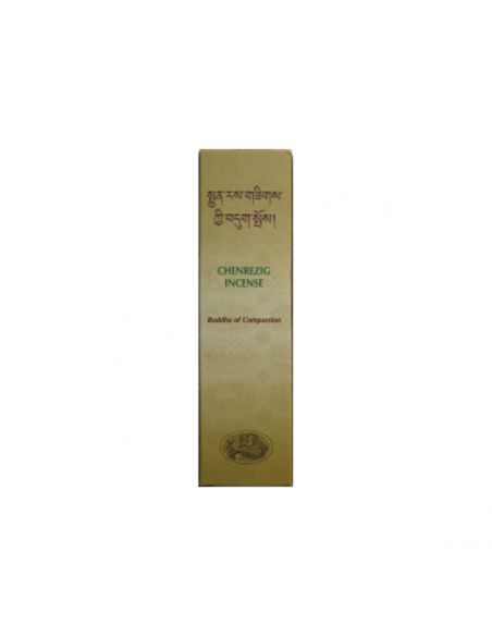 Incienso Tibetano Chenrezig Buda de la Compasión - caja de 20 barritas