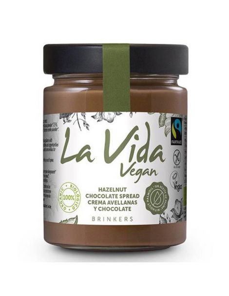 Crema de Chocolate con Avellanas La Vida Vegan - 270 gramos