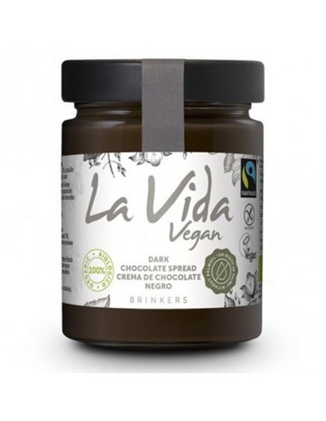 Crema de Chocolate Negro La Vida Vegan - 270 gramos