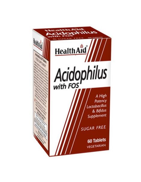 Acidophilus Mega Potenciy con FOS Health Aid - 60 comprimidos