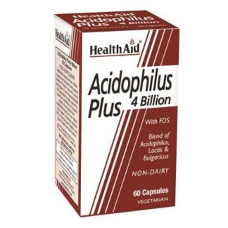 Acidophilus Plus 4 Billion Health Aid - 60 cápsulas
