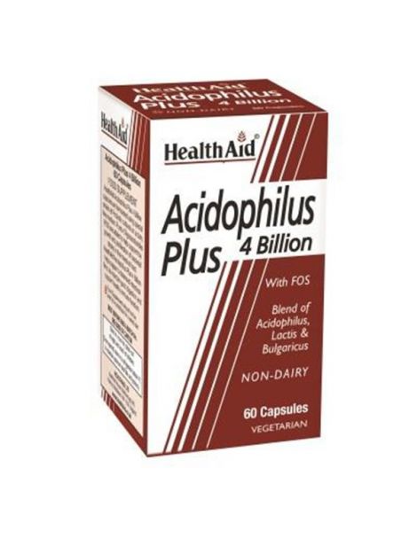 Acidophilus Plus 4 Billion Health Aid - 60 cápsulas