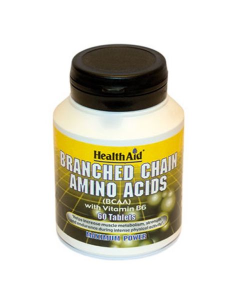 BCAA Branched Chain Amino Acids Health Aid - 60 comprimidos