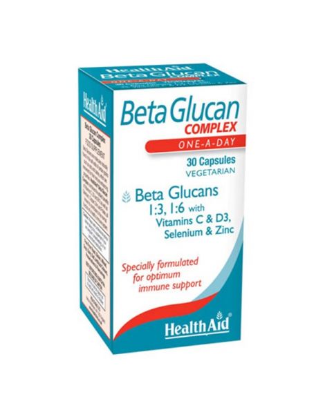 Beta Glucan Complex Health Aid - 30 cápsulas