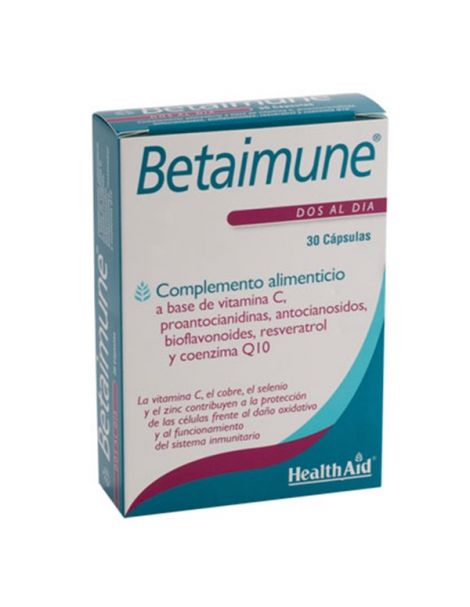 Betainmune Antioxidant FR Health Aid - 30 cápsulas