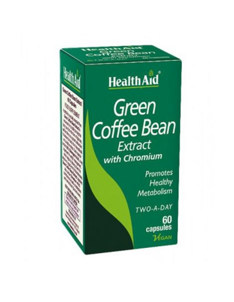 Café Verde con Cromo Health Aid - 60 cápsulas