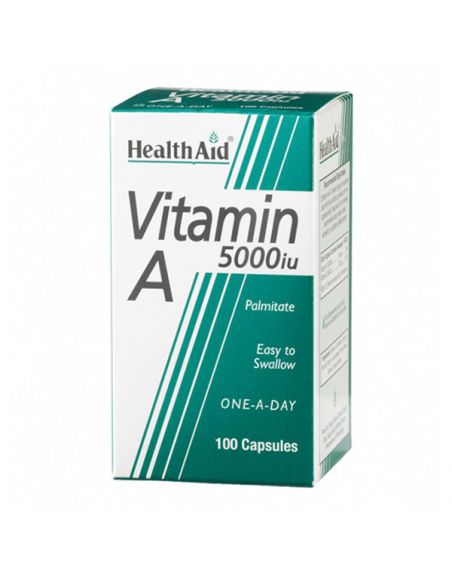 Vitamina A 5000 UI Health Aid - 100 cápsulas
