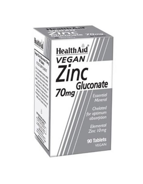 Gluconato de Zinc Health Aid - 90 comprimidos
