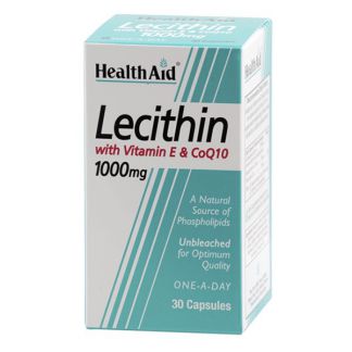 Lecitina, Vitamina E y CoQ10 Health Aid - 30 cápsulas