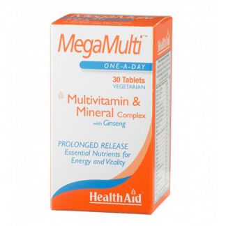 MegaMulti con Ginseng Health Aid - 30 comprimidos