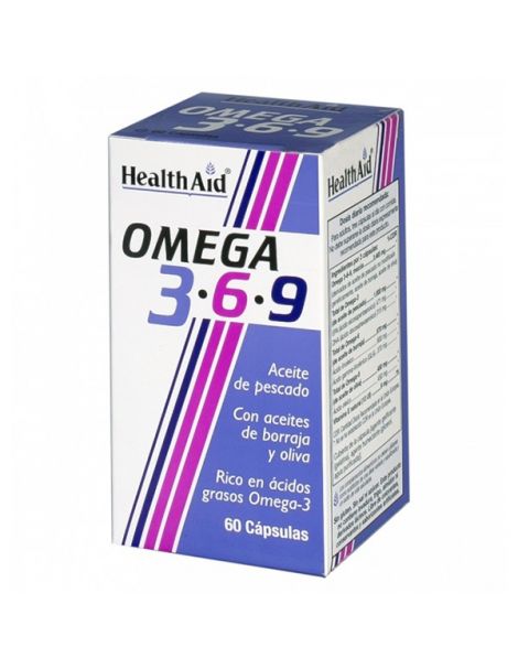 Omega 3-6-9 Health Aid - 60 cápsulas