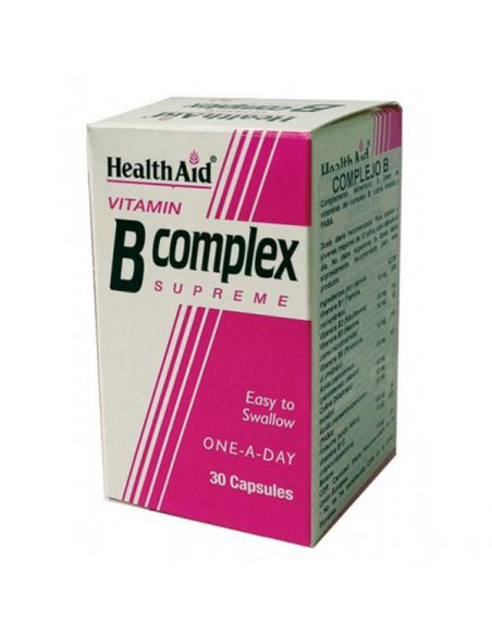 Vitamina B Complex Health Aid - 30 cápsulas