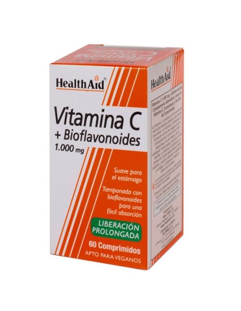 Vitamina C con Bioflavonoides Health Aid - 60 comprimidos