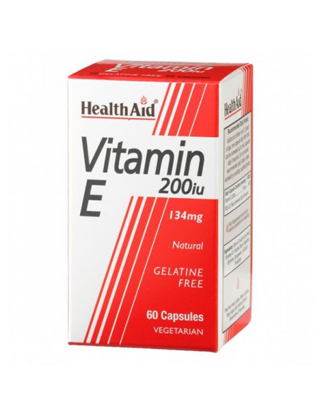 Vitamina E 200 UI Health Aid - 60 cápsulas