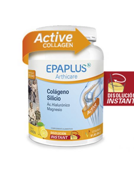 Colágeno, Silicio, Ácido Hialurónico y Magnesio Sabor Limón Epaplus - 334 gramos