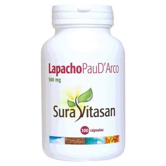 Lapacho Pau d'Arco 500 mg. Sura Vitasan - 100 cápsulas