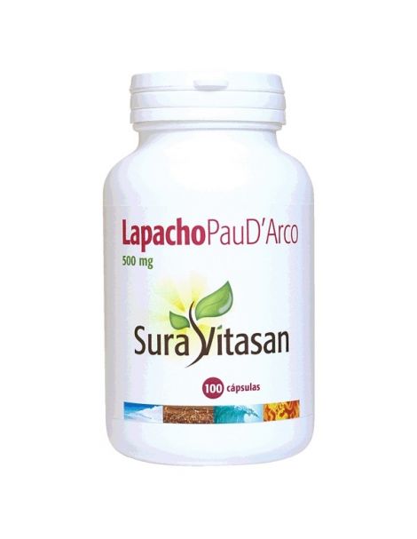 Lapacho Pau d'Arco 500 mg. Sura Vitasan - 100 cápsulas