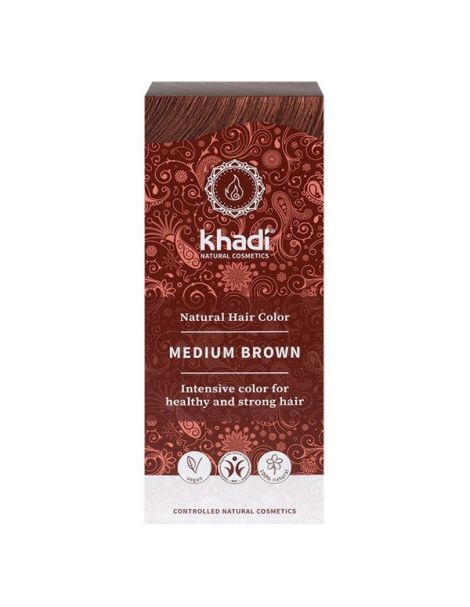Tinte Castaño Medio Khadi - 100 gramos