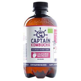 Bebida Kombucha Frambuesa Bio Captain Kombucha - 400 ml.