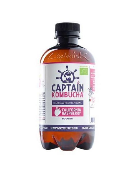 Bebida Kombucha Frambuesa Bio Captain Kombucha - 400 ml.