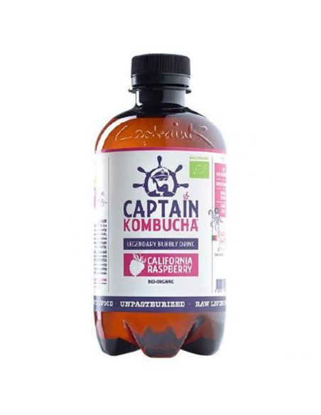 Bebida Kombucha Frambuesa Bio Captain Kombucha - 400 ml.