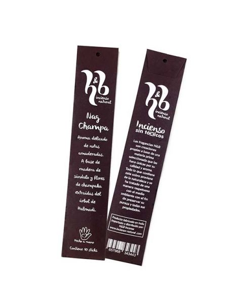 Incienso Nag Champa H&B - 10 varillas