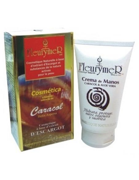 Crema de Manos Caracol y Aloe Vera Fleurymer - 80 ml.