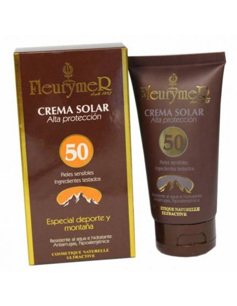 Crema Solar Facial SPF 50 Montaña Fleurymer - 80 ml.