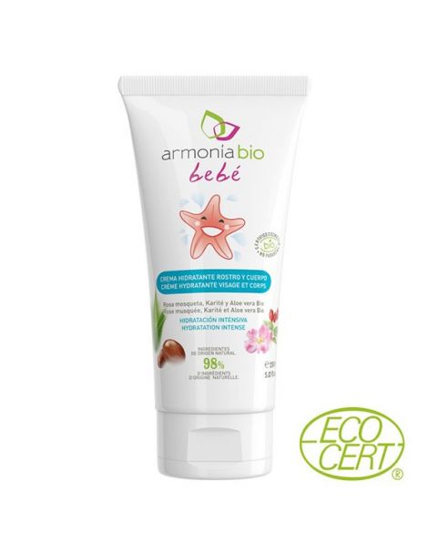 Crema Hidratante Cara y Cuerpo Bebé Bio Armonía - 150 ml.