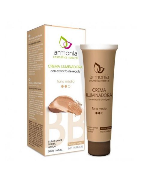 Crema Iluminadora Tono Medio Armonía - 50 ml.