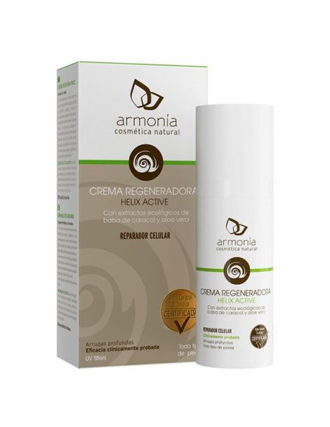 Crema Regeneradora Baba de Caracol Helix Active Bio Armonía - 50 ml.