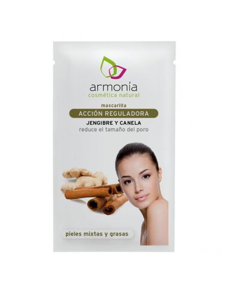 Mascarilla Facial Reguladora Jengibre y Canela Armonía - 24 sobres