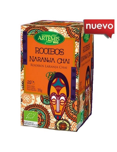 Té Rooibos Naranja Chai Bio Artemis Herbes del Molí - 20 bolsitas