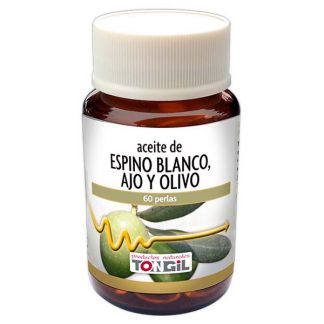 Aceite de Espino Blanco, Ajo y Olivo Tongil - 60 perlas