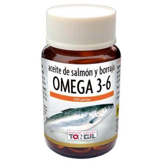 Aceite de Salmón y Borraja Omega 3-6 Tongil - 100 perlas