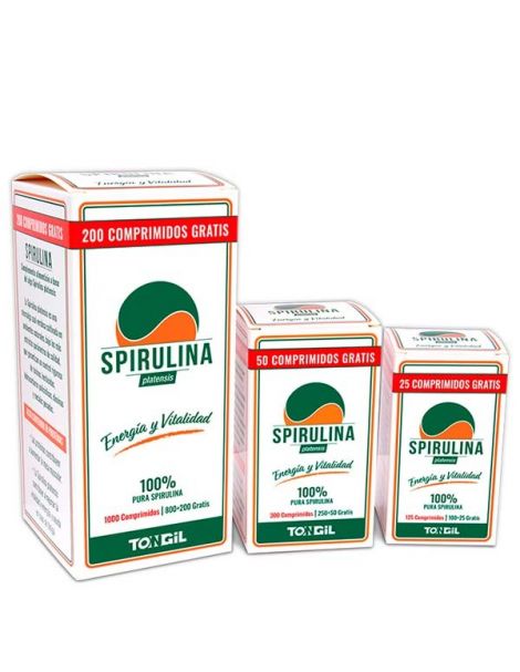 Spirulina Tongil - 800 + 200 comprimidos