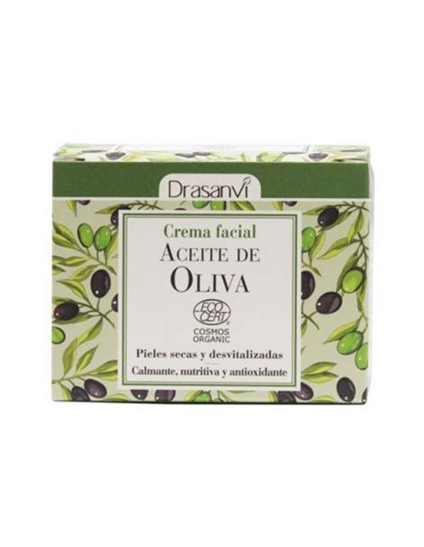 Crema Facial de Aceite de Oliva Drasanvi - 50 ml.