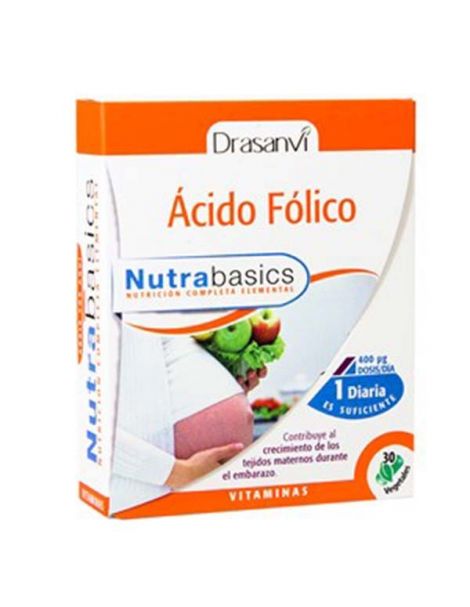 Nutrabasics Ácido Fólico Drasanvi - 30 cápsulas