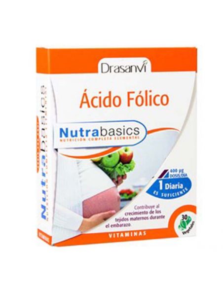 Nutrabasics Ácido Fólico Drasanvi - 30 cápsulas