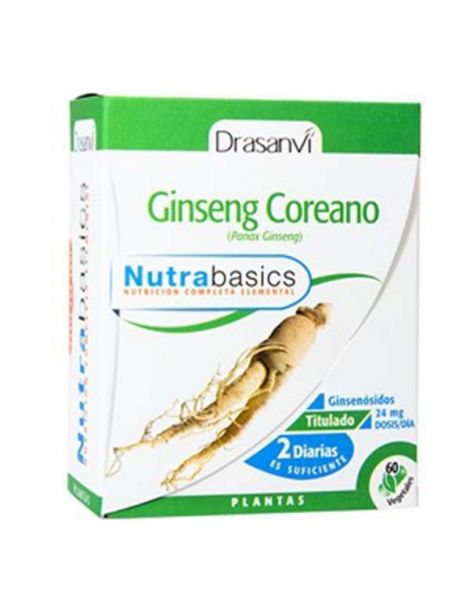 Nutrabasics Ginseng Coreano Drasanvi - 60 cápsulas