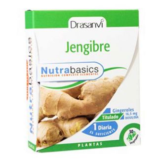 Nutrabasics Jengibre Drasanvi - 30 cápsulas